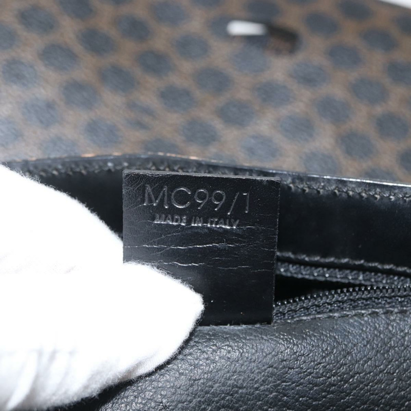 【日本直送】CELINE Macadam帆布肩背包 PVC皮革 黑色 金色 正品 171442V-21