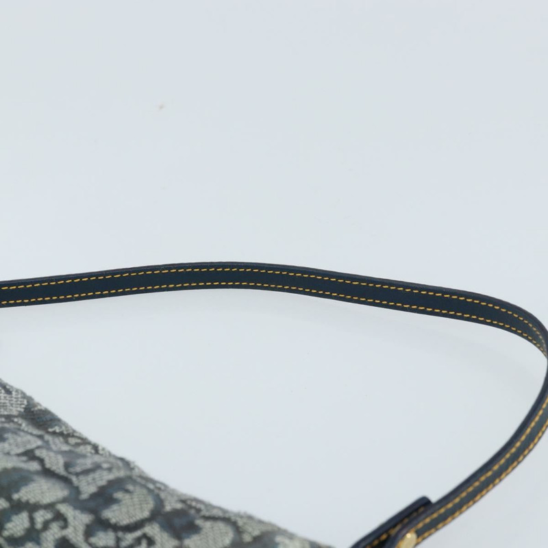 【日本直送】Christian Dior Trotter帆布馬鞍配件包 PVC海軍藍金色 正品 171444A-7