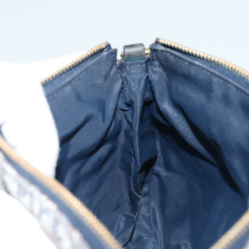 【日本直送】Christian Dior Trotter帆布馬鞍配件包 PVC海軍藍金色 正品 171444A-18