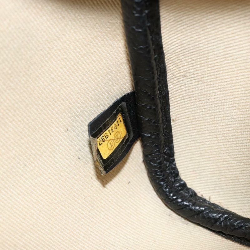 【日本直送】香奈兒中央車站波士頓包 PVC 皮革 黑色 米色 CC 標誌 正品 171456A-22