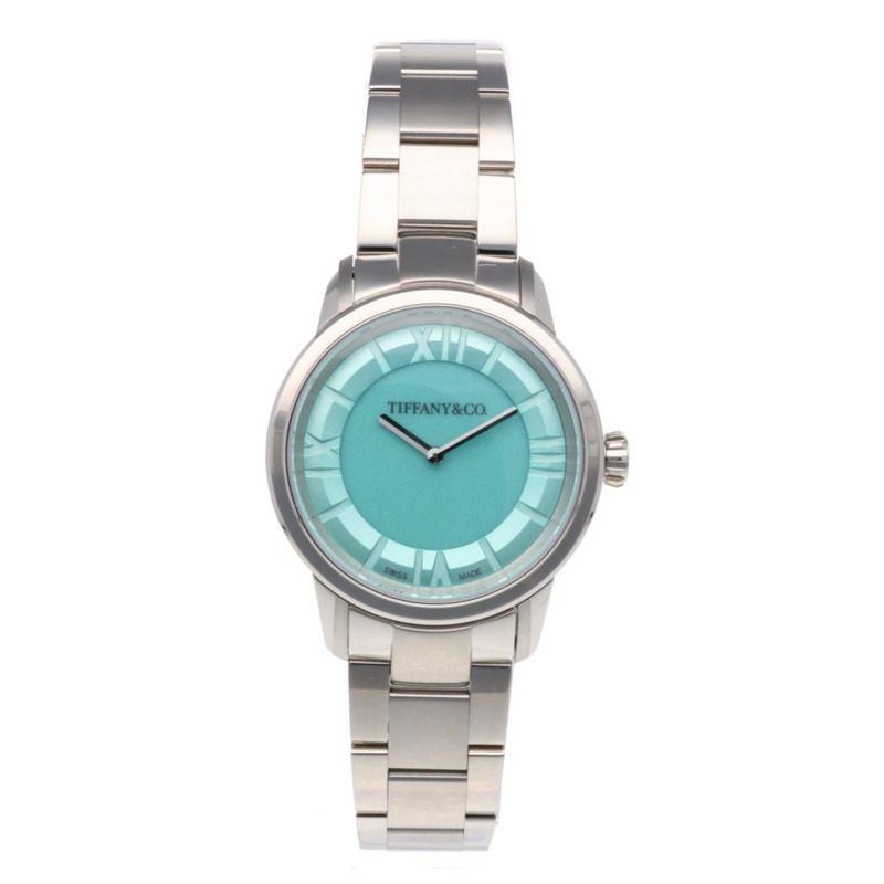 二手蒂芬妮 Atlas 29mm 手錶，不鏽鋼太陽能女錶，TIFFANY & Co.-7