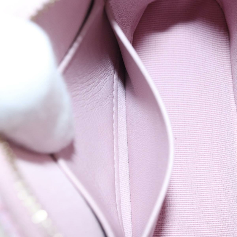 【日本直送】香奈兒鏈絎縫肩背包，粉紅色斜紋軟呢，銀色雙C標誌，正品編號171468SAM-20