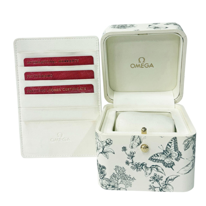 歐米茄碟飛系列迷你珍寶腕錶，不鏽鋼材質，型號42817266004001，石英機芯，女士款，二手，茹伊印花-9