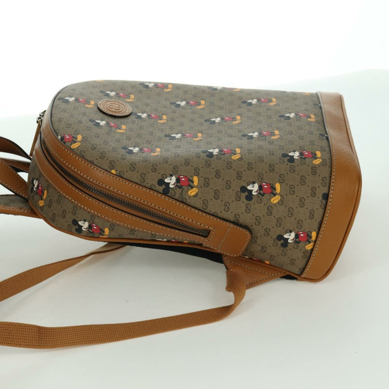 【日本直送】GUCCI Micro GG Supreme Disney 雙肩包 PVC 米色 金色 552884 正品 171451SAM-3