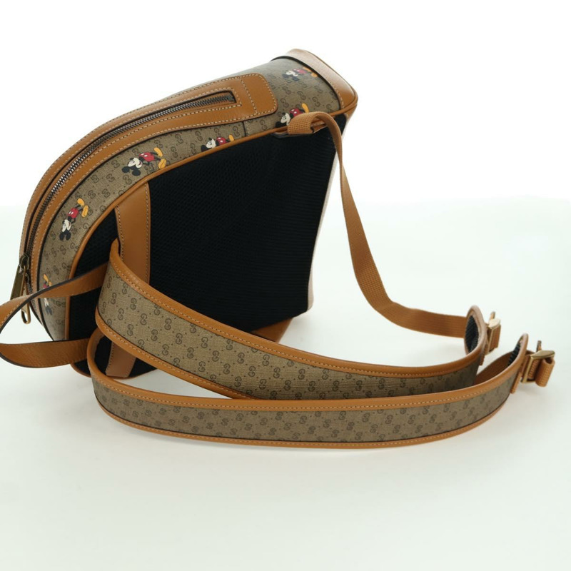 【日本直送】GUCCI Micro GG Supreme Disney 雙肩包 PVC 米色 金色 552884 正品 171451SAM-6