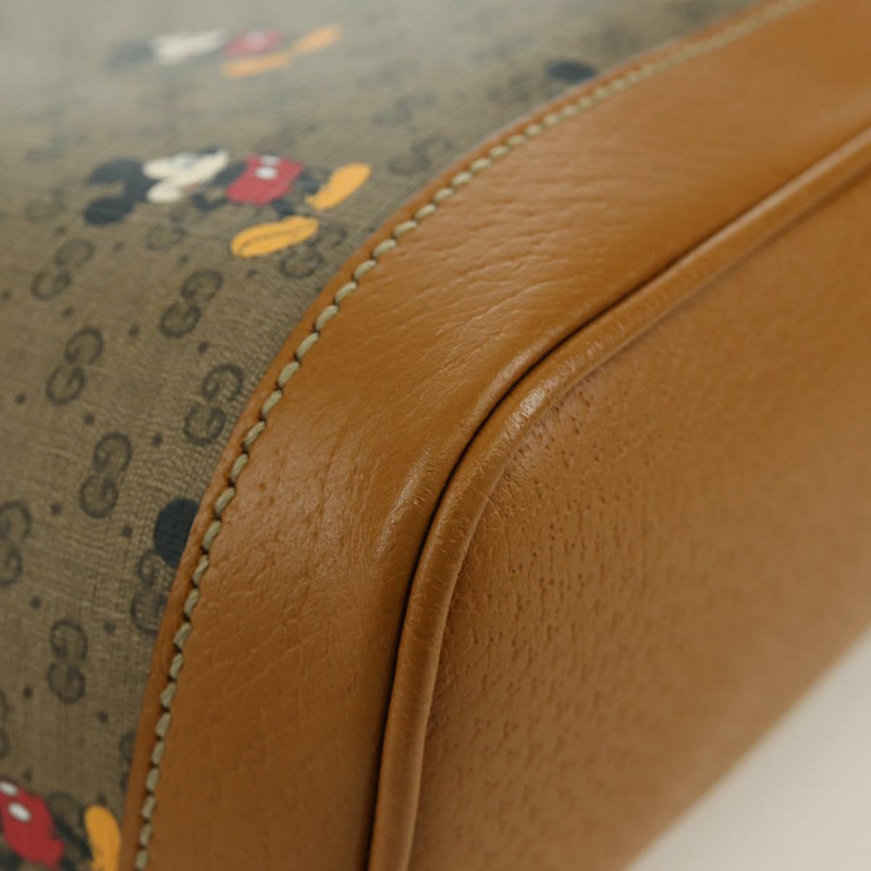 【日本直送】GUCCI Micro GG Supreme Disney 雙肩包 PVC 米色 金色 552884 正品 171451SAM-11