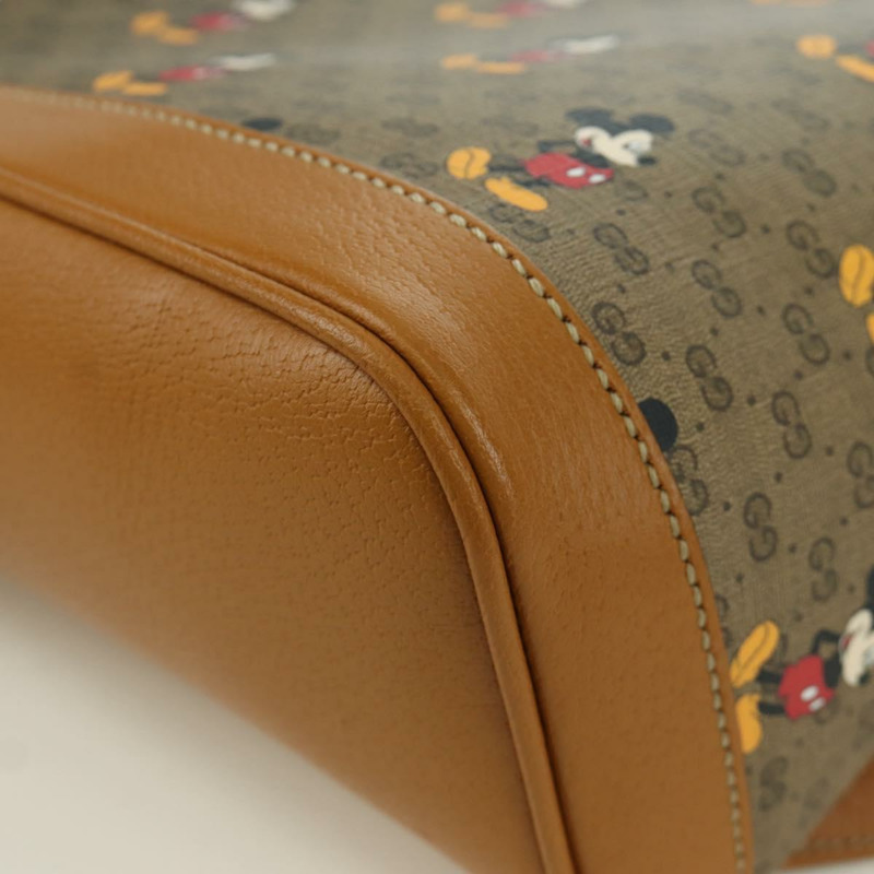 【日本直送】GUCCI Micro GG Supreme Disney 雙肩包 PVC 米色 金色 552884 正品 171451SAM-12