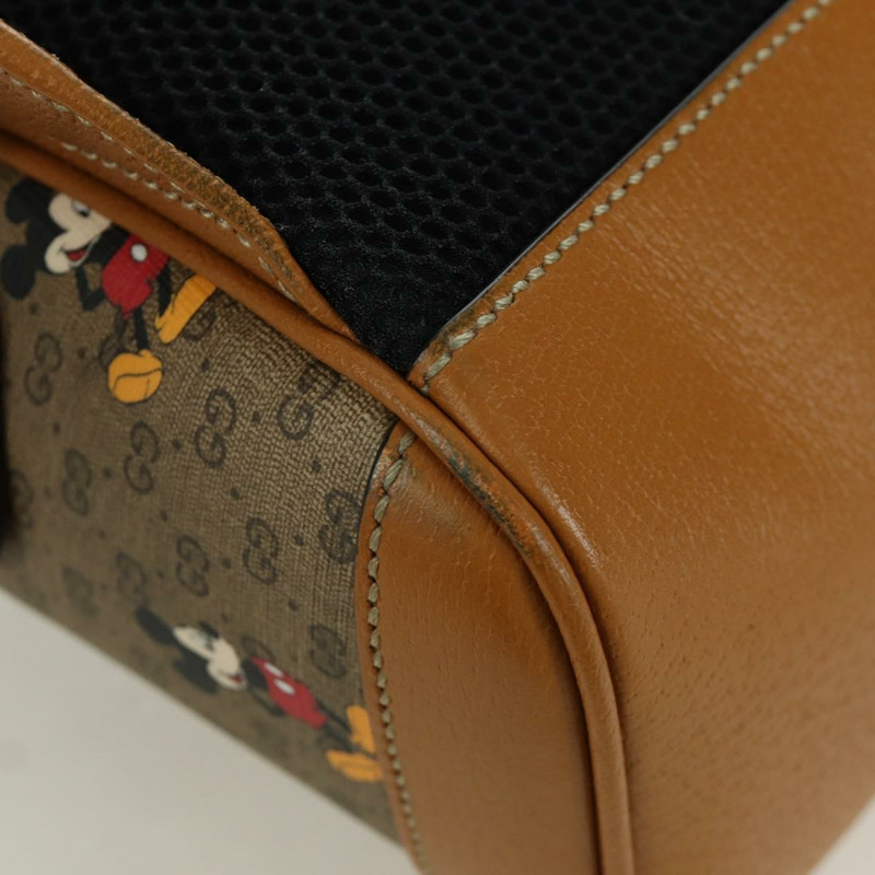 【日本直送】GUCCI Micro GG Supreme Disney 雙肩包 PVC 米色 金色 552884 正品 171451SAM-13