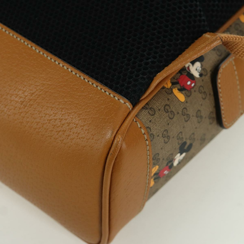 【日本直送】GUCCI Micro GG Supreme Disney 雙肩包 PVC 米色 金色 552884 正品 171451SAM-14