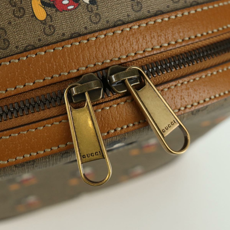 【日本直送】GUCCI Micro GG Supreme Disney 雙肩包 PVC 米色 金色 552884 正品 171451SAM-16