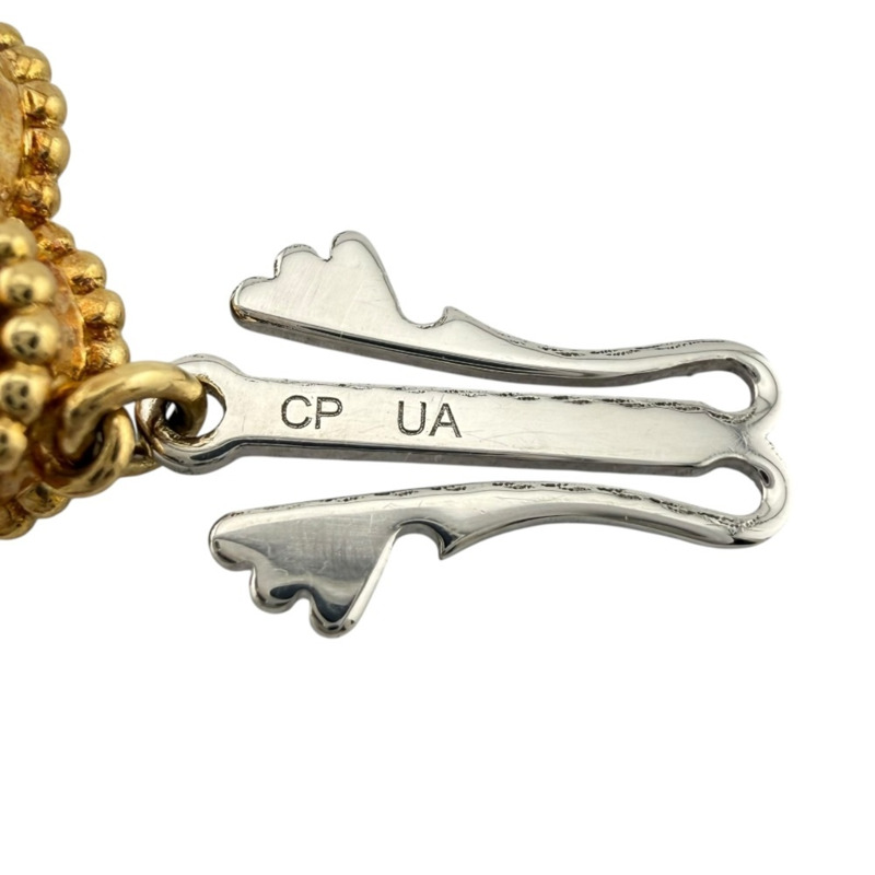 二手梵克雅寶 (Van Cleef & Arpels) 復古 Alhambra 系列腕錶，18K 金，VCAR040R00，石英錶，女士款，縵瑪瑙錶殼-11