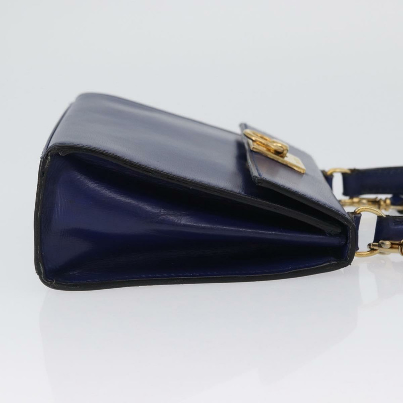 【日本直送】CELINE 手提包 皮革 兩用 藍色 金色 正品 LNZ339V-3