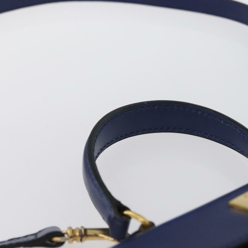 【日本直送】CELINE 手提包 皮革 兩用 藍色 金色 正品 LNZ339V-7