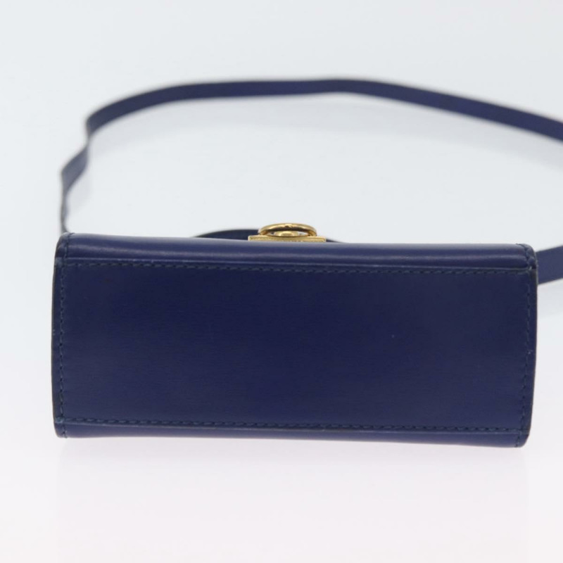 【日本直送】CELINE 手提包 皮革 兩用 藍色 金色 正品 LNZ339V-10