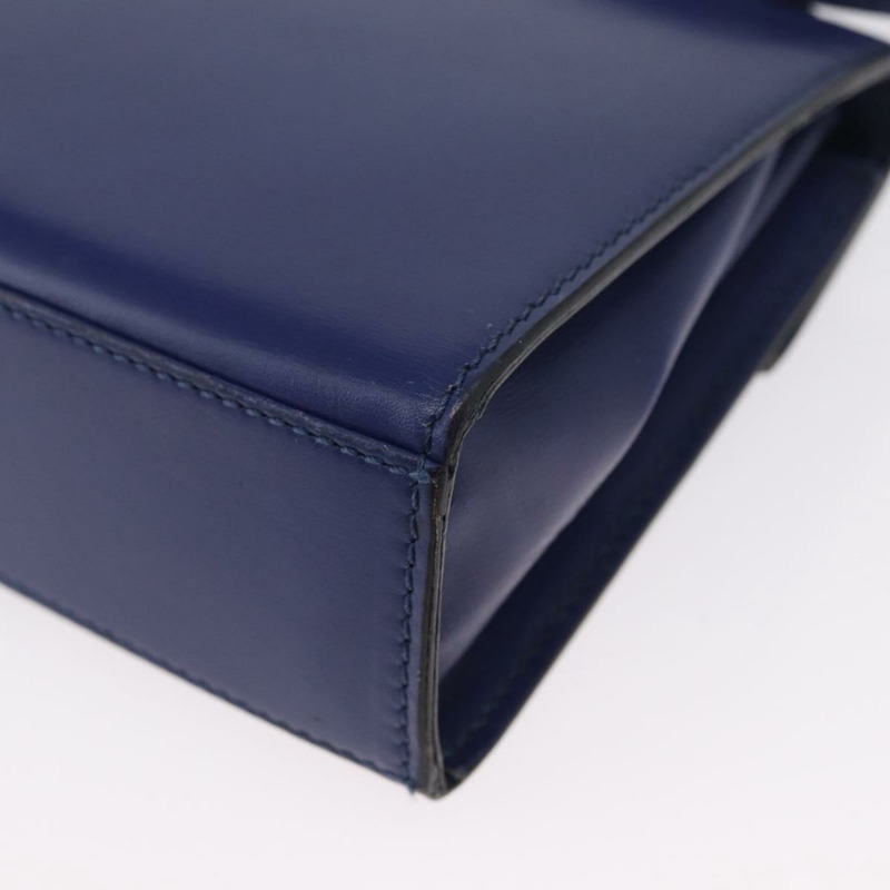 【日本直送】CELINE 手提包 皮革 兩用 藍色 金色 正品 LNZ339V-14