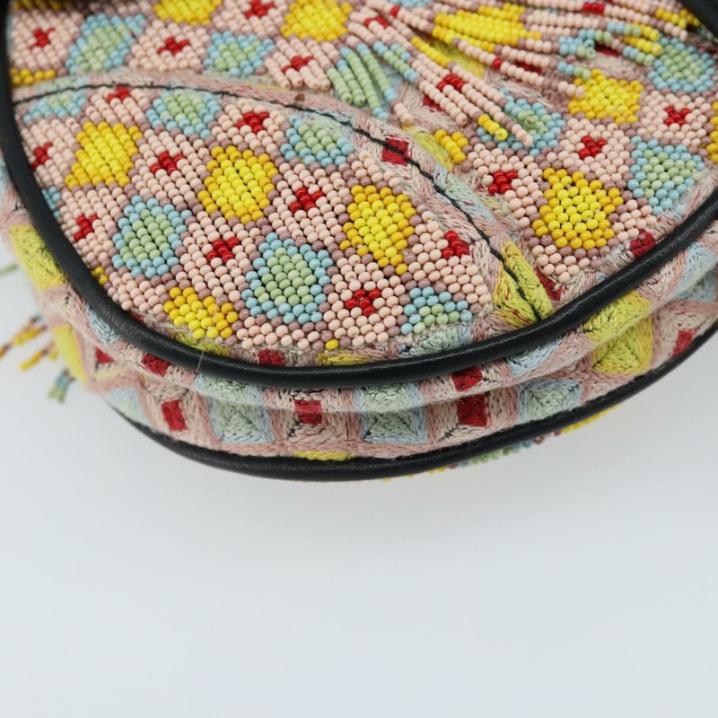 【日本直送】Christian Dior 串珠馬鞍包帆布多色金色正品 171485SM-10