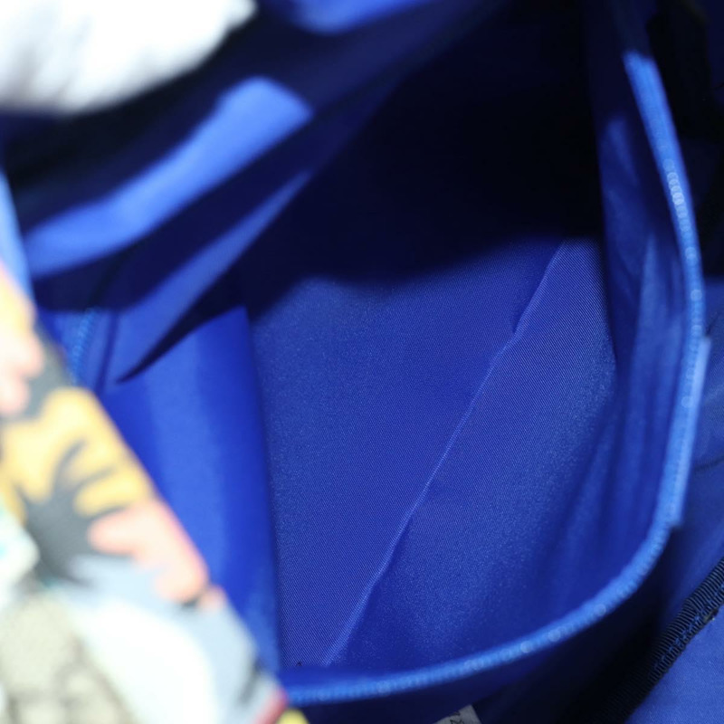 【日本直送】GUCCI GG Supreme 憤怒貓雙肩包 PVC 雙向米色銀色 477875 正品 171509SAM-23