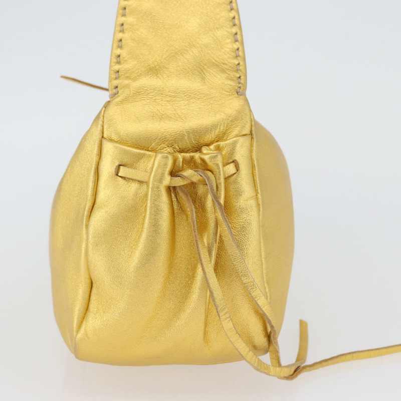 【日本直送】PRADA 金色皮革肩背包 正品 171507V-4