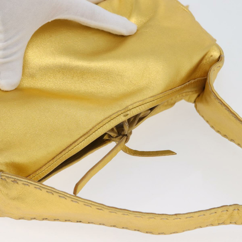 【日本直送】PRADA 金色皮革肩背包 正品 171507V-5