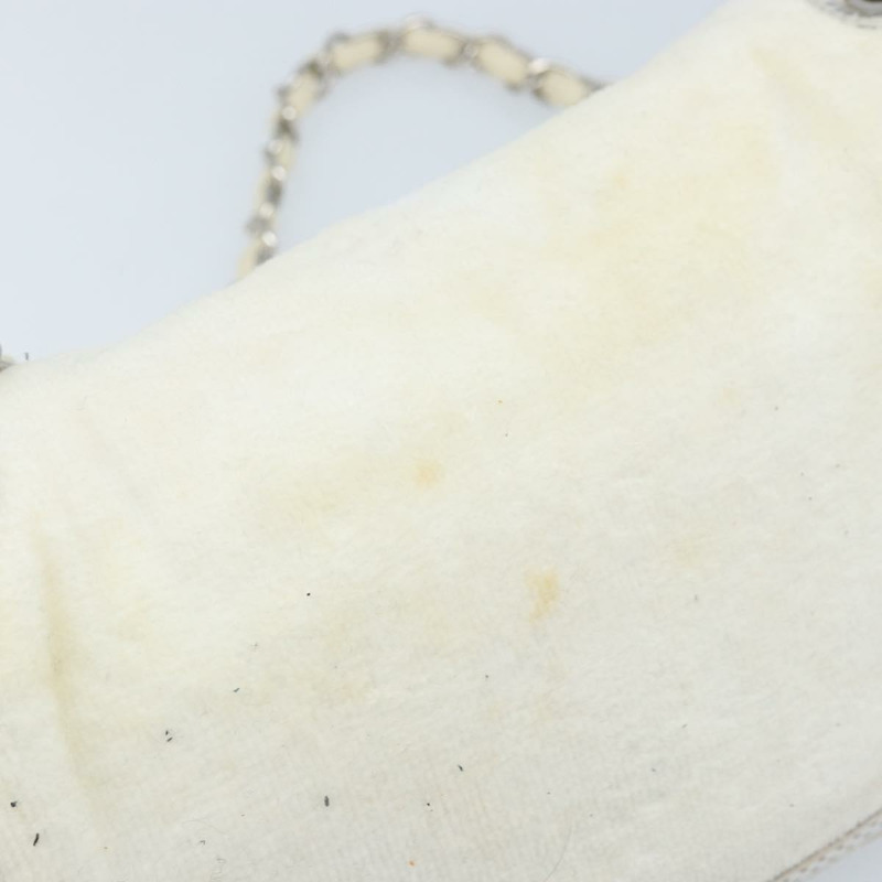 【日本直送】香奈兒鏈單背包 白色 銀色 CC 標誌 Auth 171518A-13