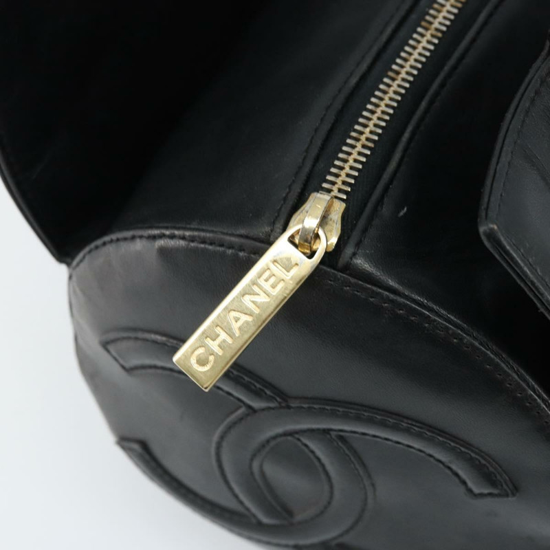 【日本直送】香奈兒 Choco Bar 手袋，羊皮材質，黑色，金色雙C標誌，正品編號 171545V-13