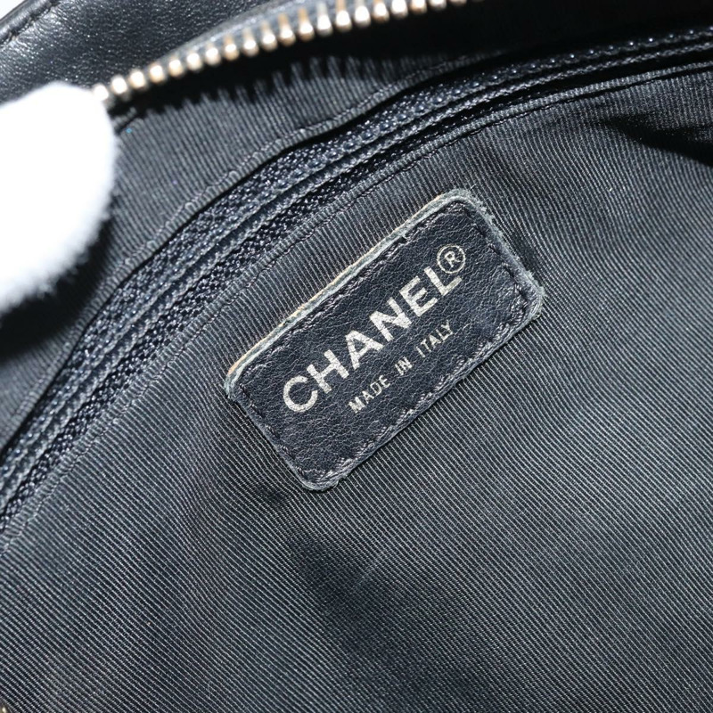 【日本直送】香奈兒 Choco Bar 手袋，羊皮材質，黑色，金色雙C標誌，正品編號 171545V-14