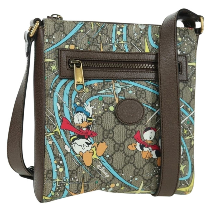 【日本直送】GUCCI GG Supreme 單肩包 PVC 米色 金色 645054 正品 166229SAM-0