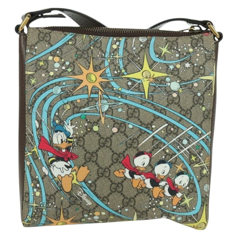 【日本直送】GUCCI GG Supreme 單肩包 PVC 米色 金色 645054 正品 166229SAM-2