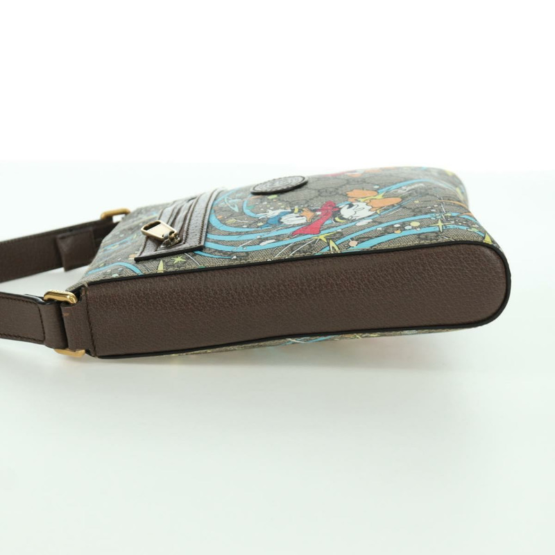 【日本直送】GUCCI GG Supreme 單肩包 PVC 米色 金色 645054 正品 166229SAM-3
