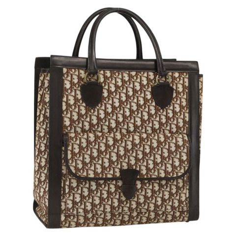 Christian Dior Trotter帆布手提包 米棕色 正品 bs33571