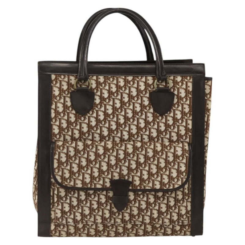 【日本直送】Christian Dior Trotter帆布手提包 米棕色 正品 bs33571-1