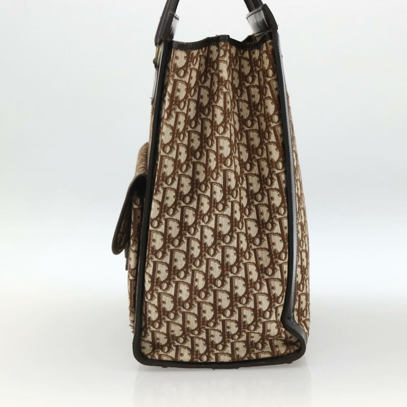 【日本直送】Christian Dior Trotter帆布手提包 米棕色 正品 bs33571-4