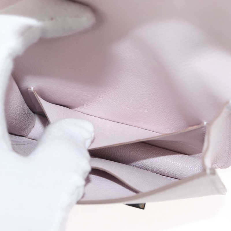 【日本直送】愛馬仕 Constance 超薄皮夾，粉紅銀色真皮，正品編號 172366SM-19