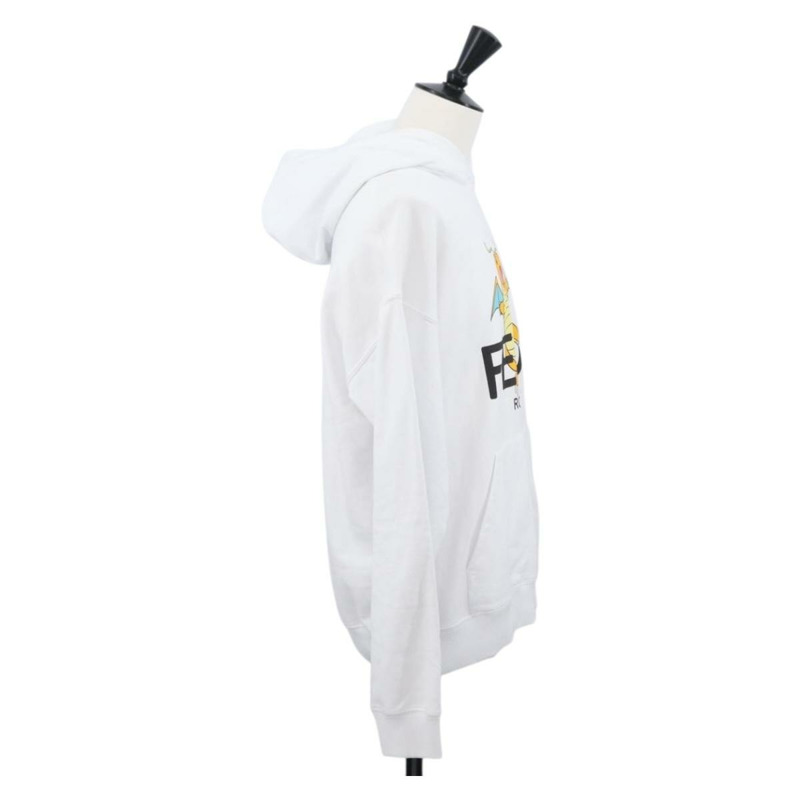 【日本直送】FENDI FENDI x FRGMT x POKMON 快龍連帽衫 純棉 白色 正品 149883SM-3