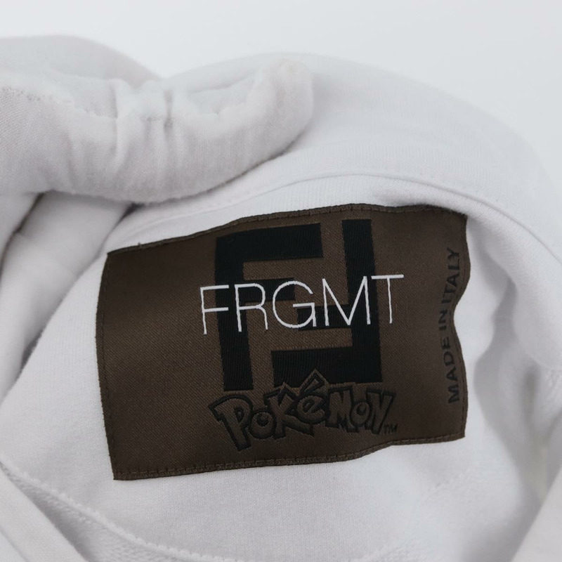 【日本直送】FENDI FENDI x FRGMT x POKMON 快龍連帽衫 純棉 白色 正品 149883SM-13