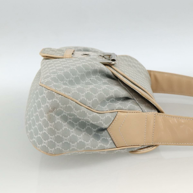 【日本直送】CELINE C Macadam 帆布單肩包 淺藍色 銀色 正品 LNZ508V-4