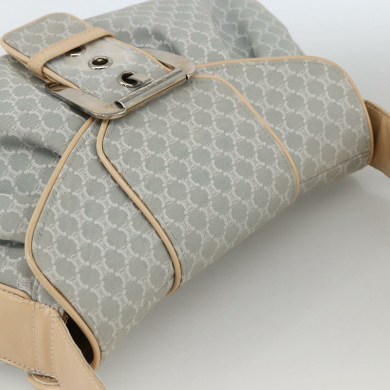 【日本直送】CELINE C Macadam 帆布單肩包 淺藍色 銀色 正品 LNZ508V-5