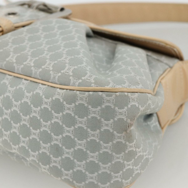 【日本直送】CELINE C Macadam 帆布單肩包 淺藍色 銀色 正品 LNZ508V-9