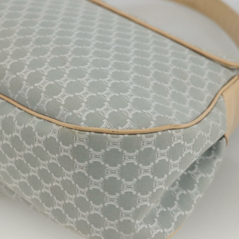 【日本直送】CELINE C Macadam 帆布單肩包 淺藍色 銀色 正品 LNZ508V-10