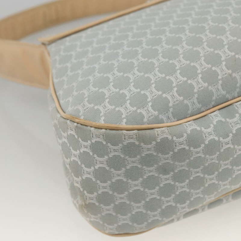 【日本直送】CELINE C Macadam 帆布單肩包 淺藍色 銀色 正品 LNZ508V-11