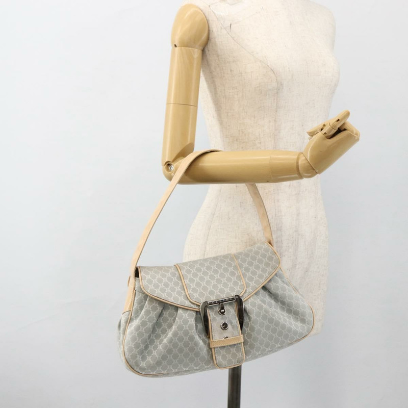 【日本直送】CELINE C Macadam 帆布單肩包 淺藍色 銀色 正品 LNZ508V-20