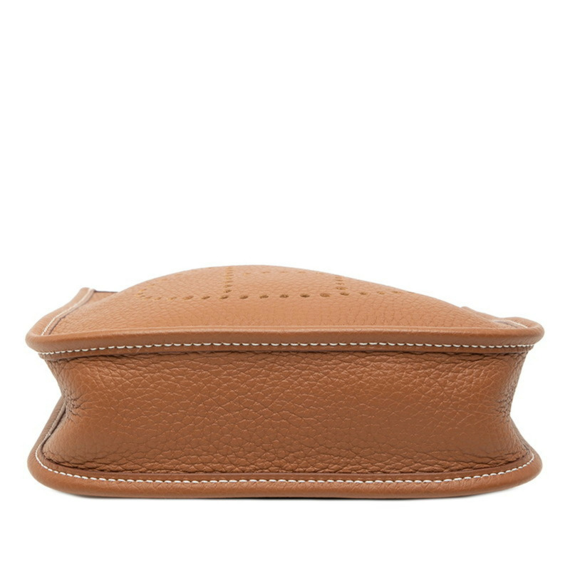 愛馬仕 (Hermes) Evelyne 16 TPM 棕色斜挎單肩包，配銀色五金配件和 Taurillon Clemence 皮革，女士款-2