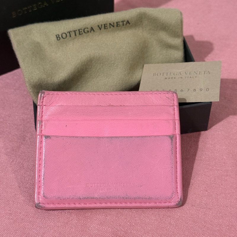 BV Bottega Veneta 粉紅色 卡夾 小羊皮-1
