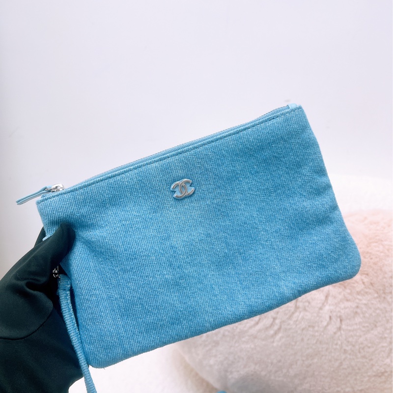 全新 Chanel 22 小號丹寧牛仔托特包-11