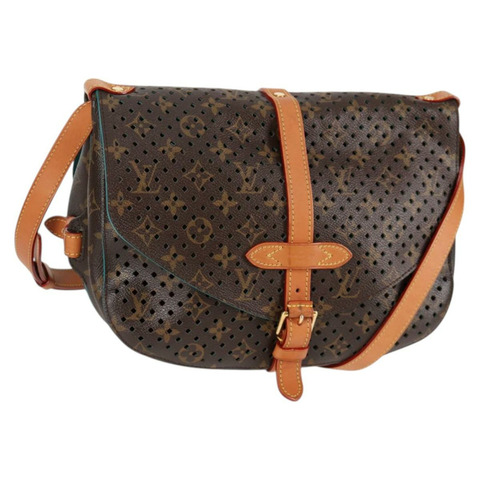 路易威登 Monogram Perfo Saumur 30 肩背包 M93998 LV 正品 BA1291SAV