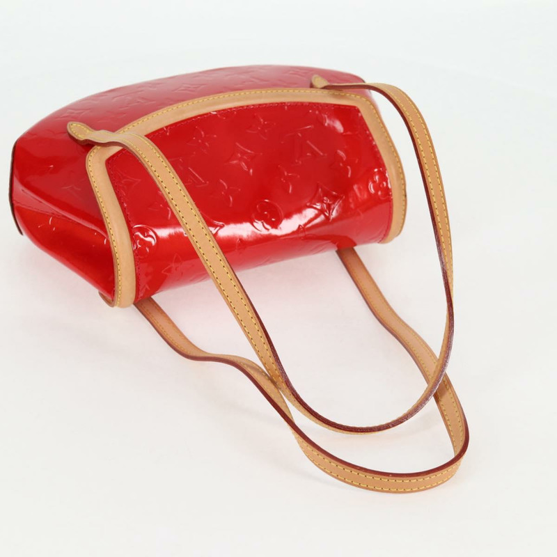 【日本直送】路易威登 Vernis Biscayne Bay PM 肩背包 紅色 M91291 LV Auth 119730V-6