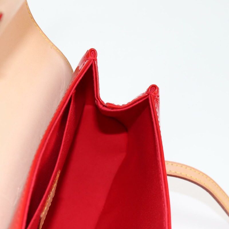 【日本直送】路易威登 Vernis Biscayne Bay PM 肩背包 紅色 M91291 LV Auth 119730V-19