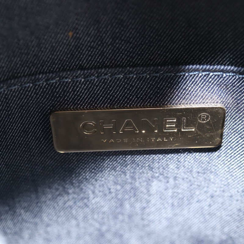 【日本直送】香奈兒 (CHANEL) Matelasse COCO 標誌鏈圓形繩包，黑色皮革，CC 標誌，正品編號 bs25005SAM-20