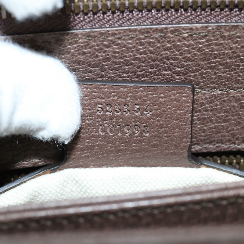 【日本直送】GUCCI GG Supreme Web Sherry Line 單肩包 PVC 米色 金色 523354 正品 am8347V-10