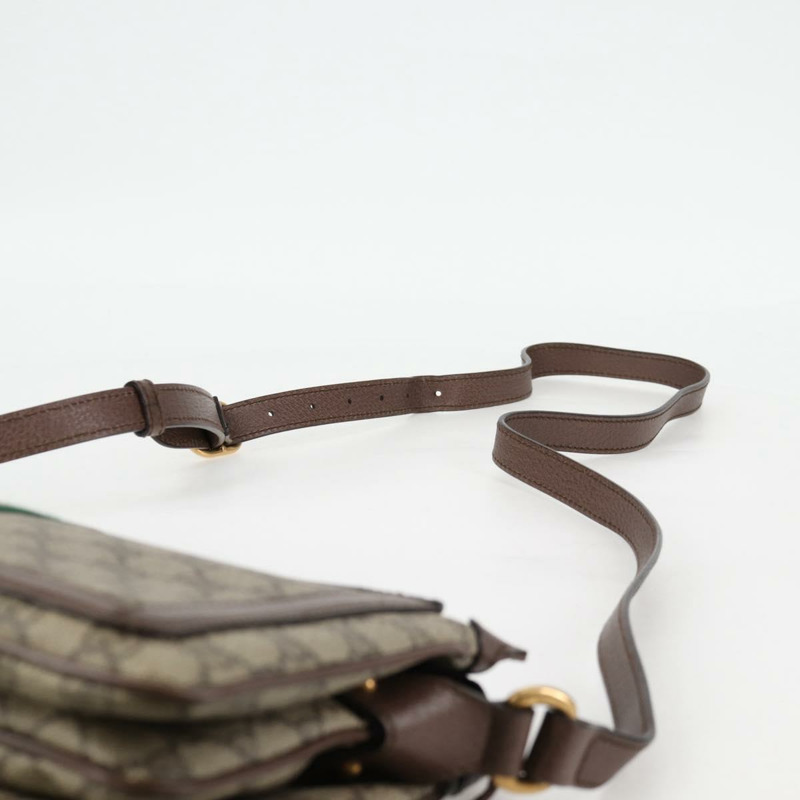 【日本直送】GUCCI GG Supreme Web Sherry Line 單肩包 PVC 米色 金色 523354 正品 am8347V-13